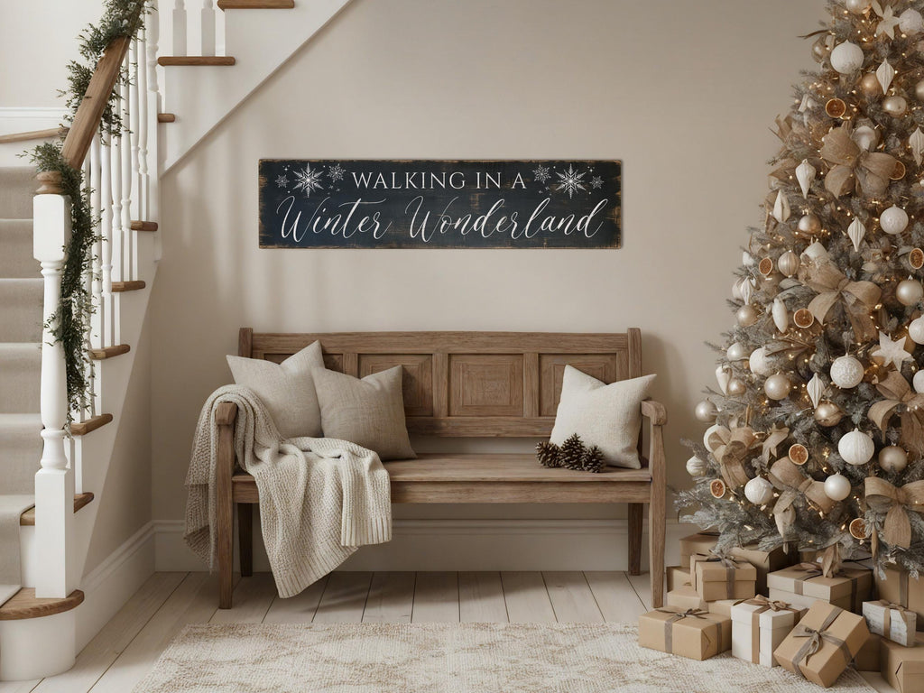 Walking in a Winter Wonderland Rustic Sign