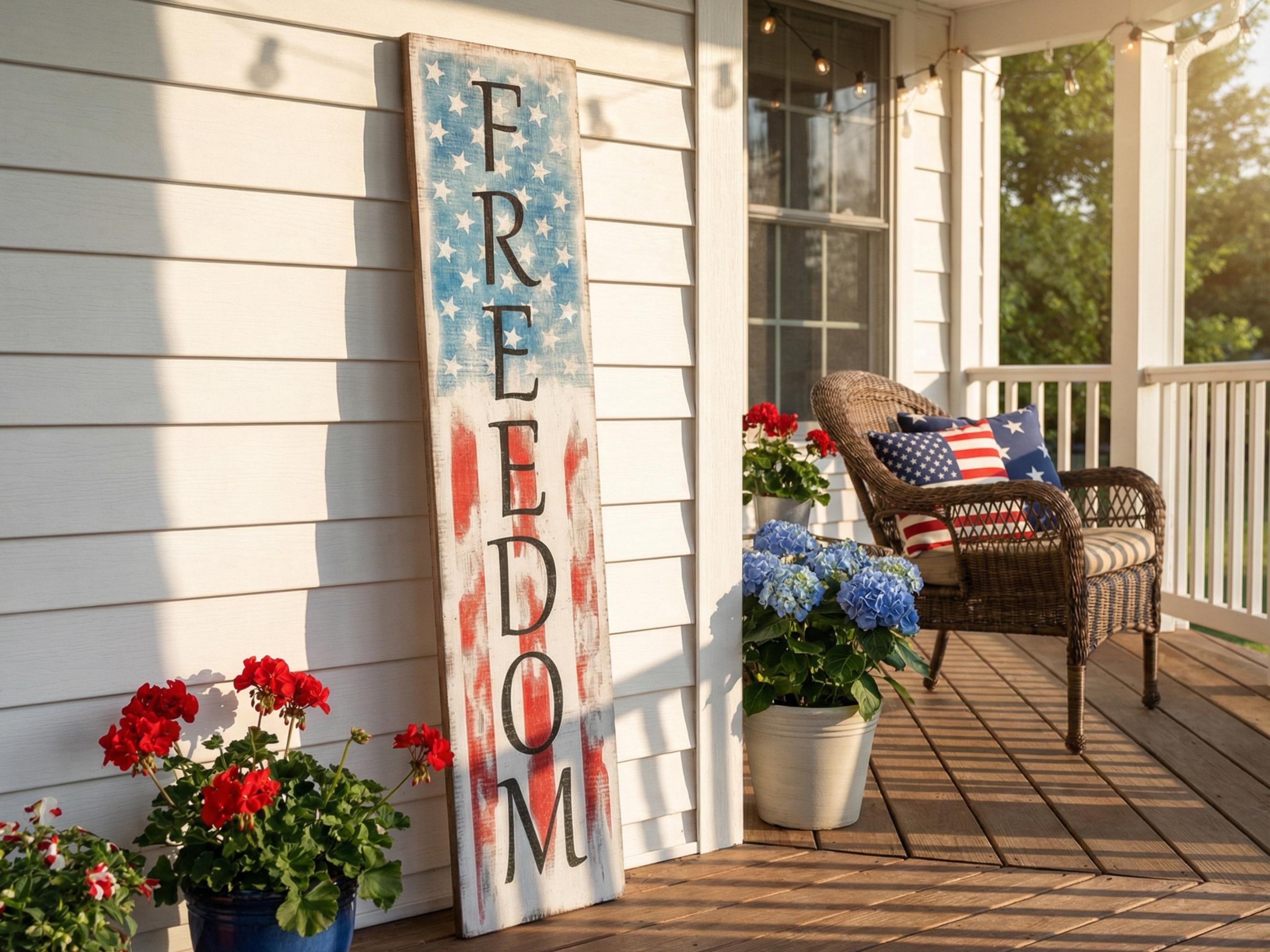 Freedom Red White & Blue American Flag