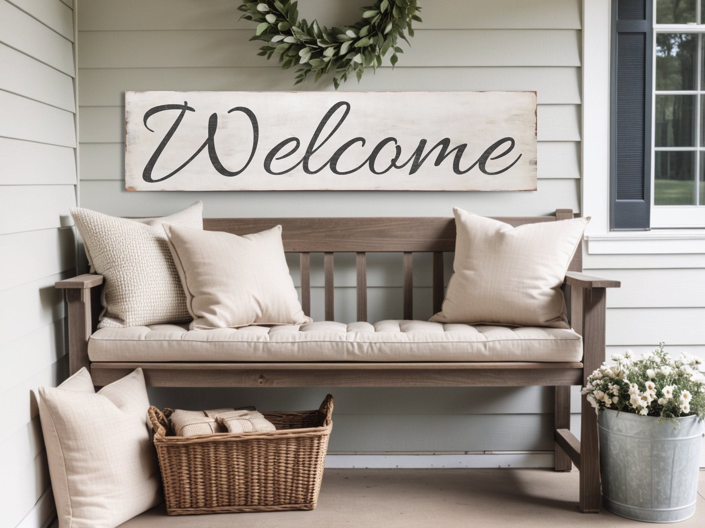 Antique Style Welcome Sign