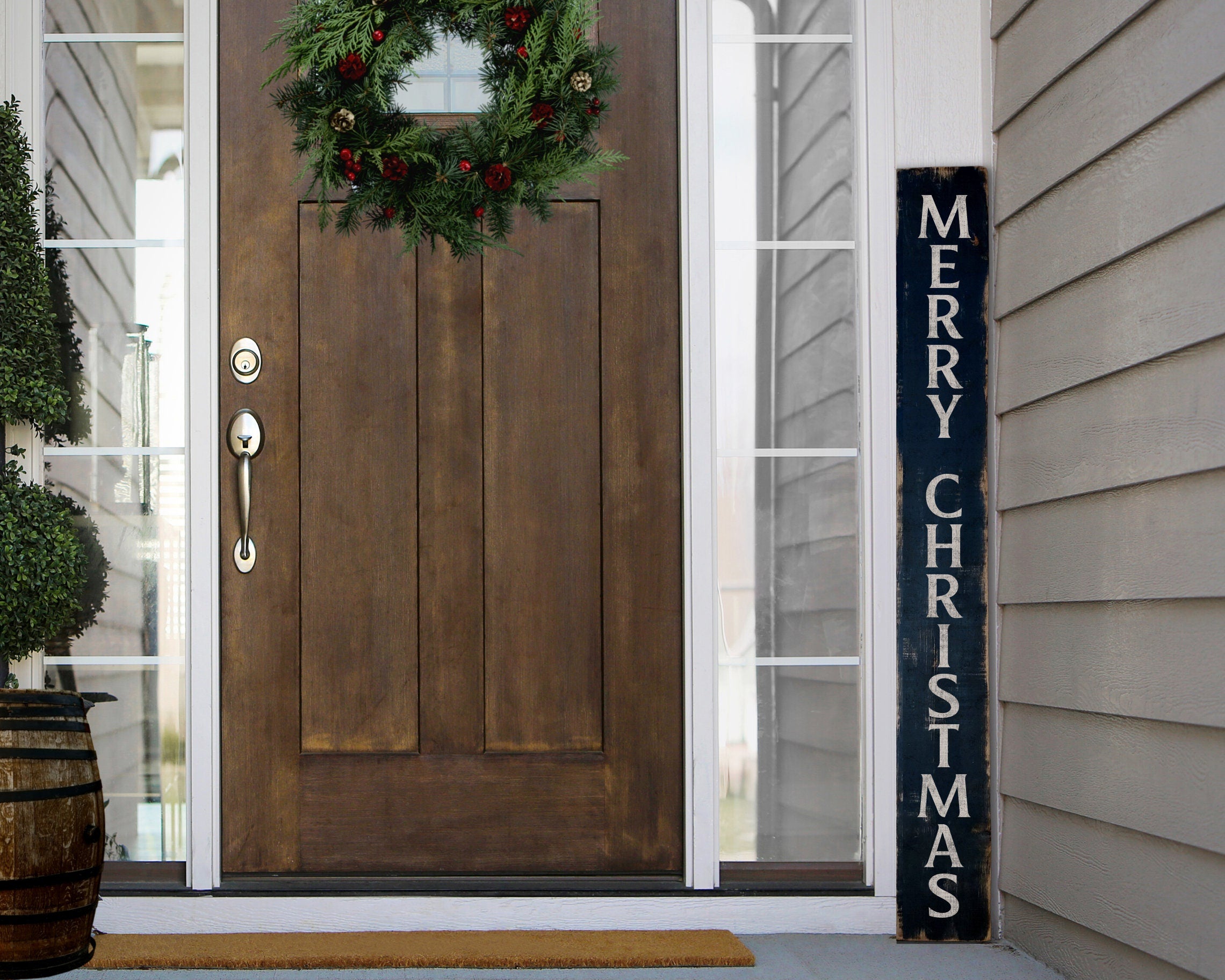 Merry Christmas Reclaimed Wood Sign