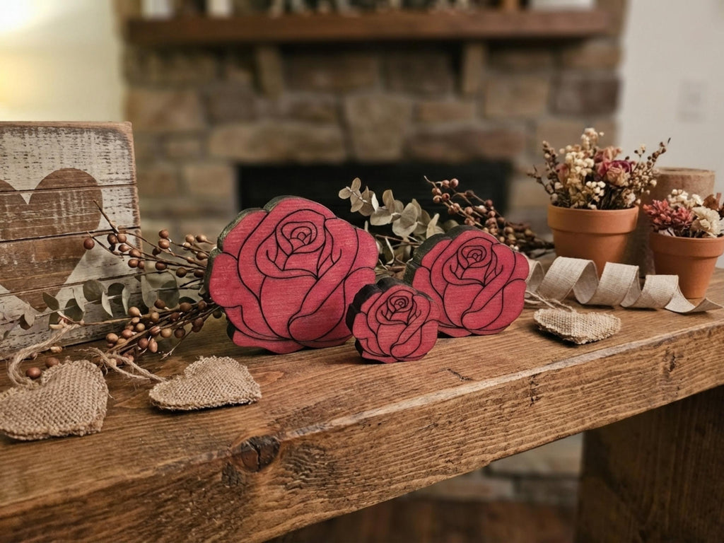 Reclaimed Wood Roses