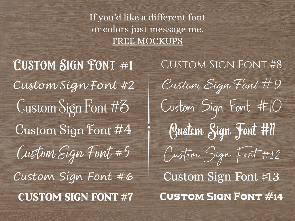 Custom Reclaimed Wood Sign