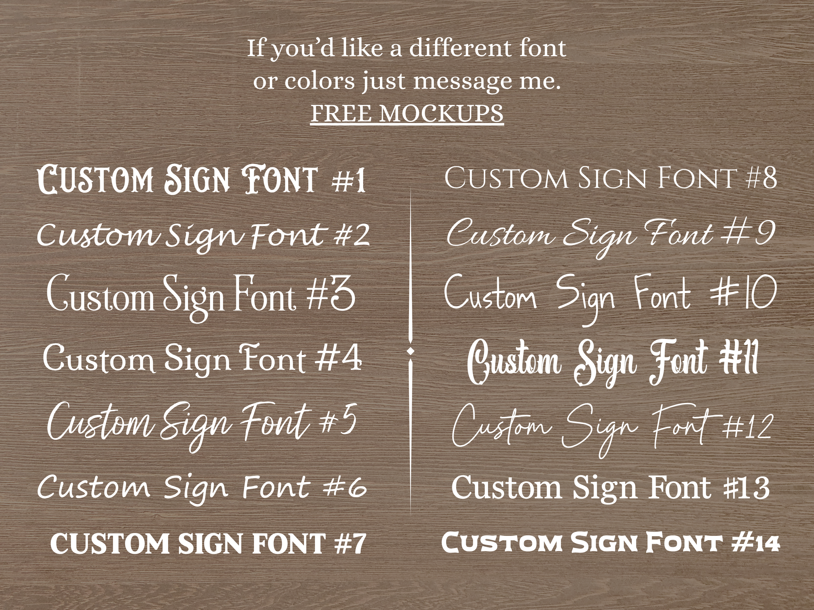 Custom Weathered Sign
