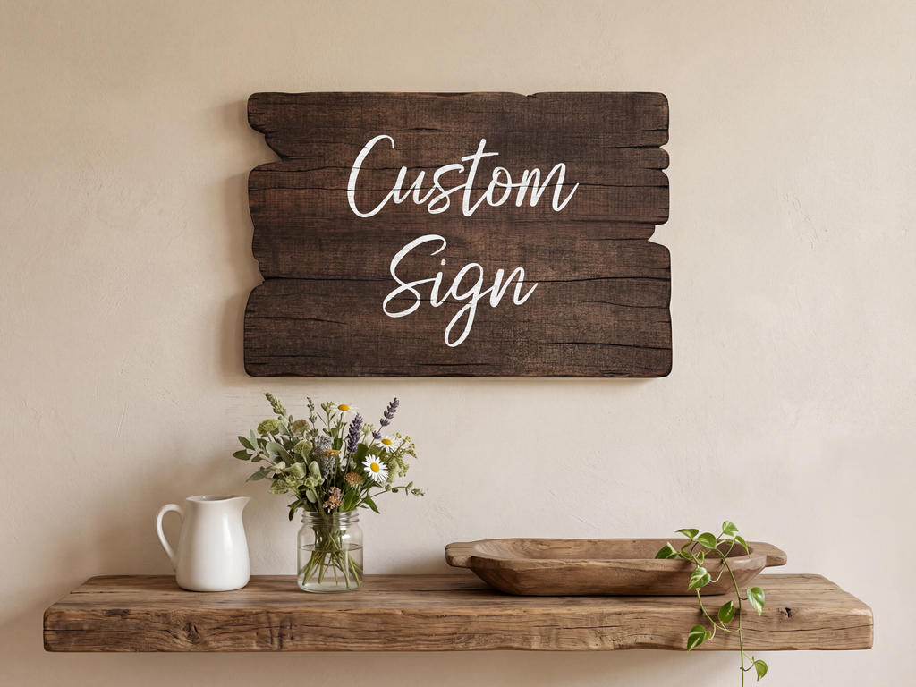Custom Reclaimed Wood Sign