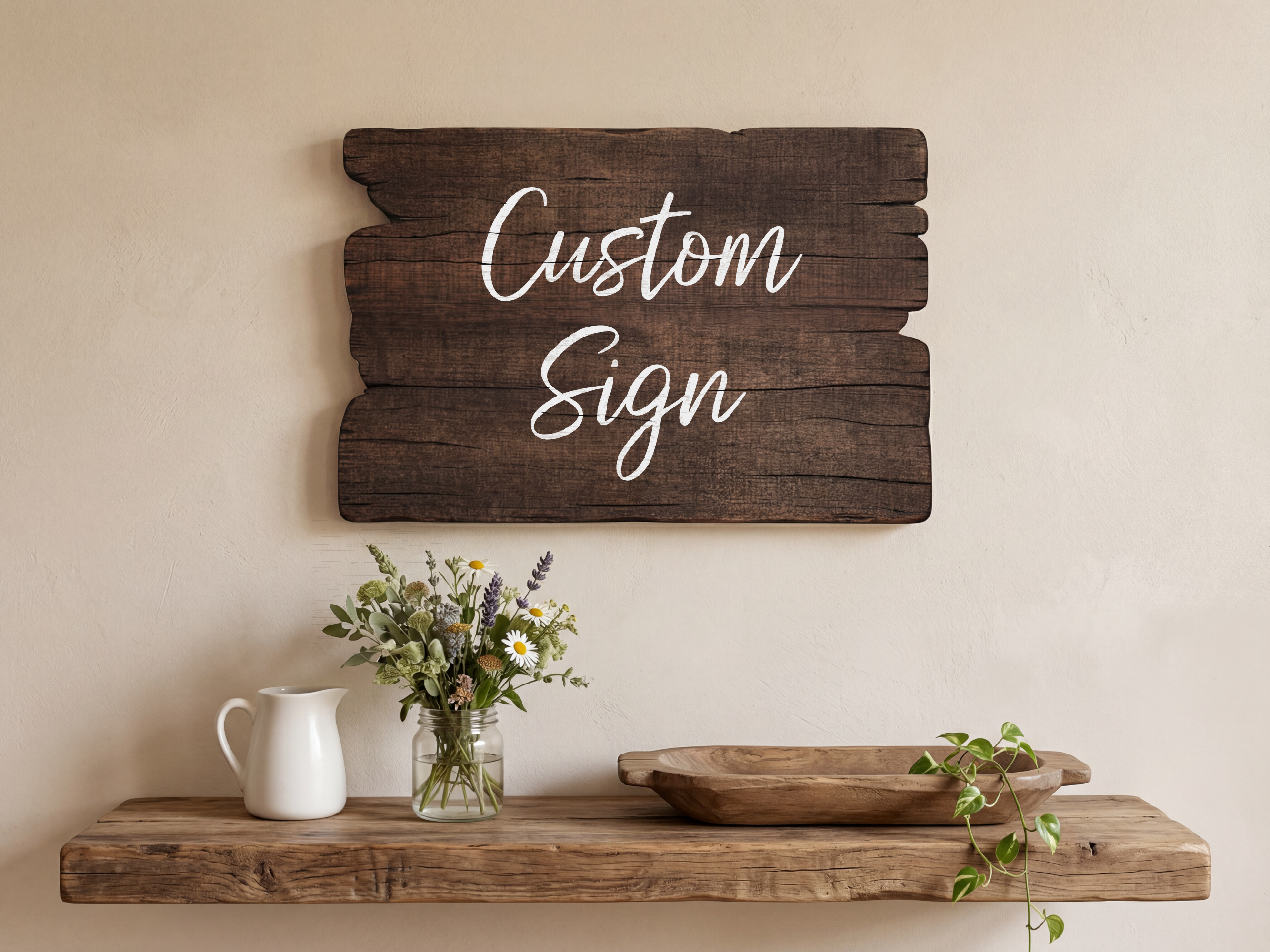 Custom Reclaimed Wood Sign