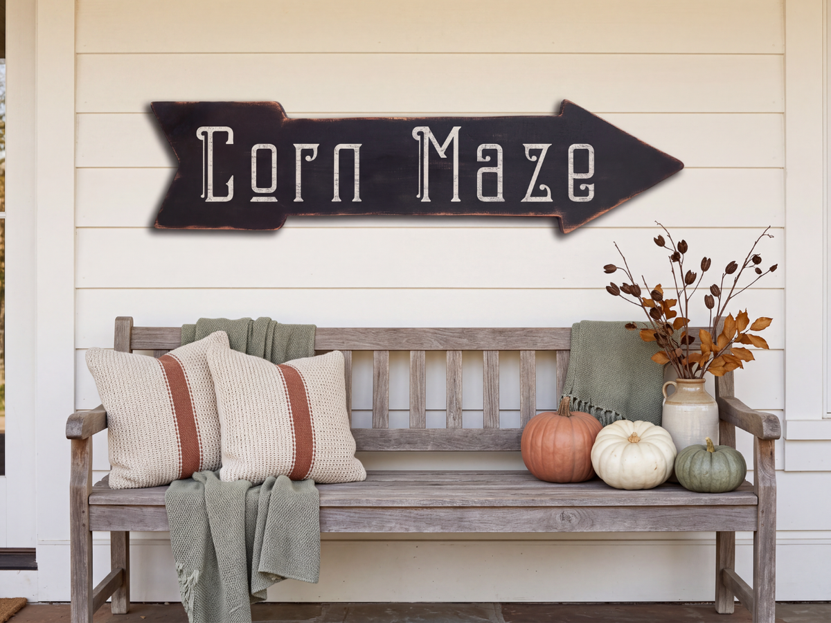 Corn Maze Sign