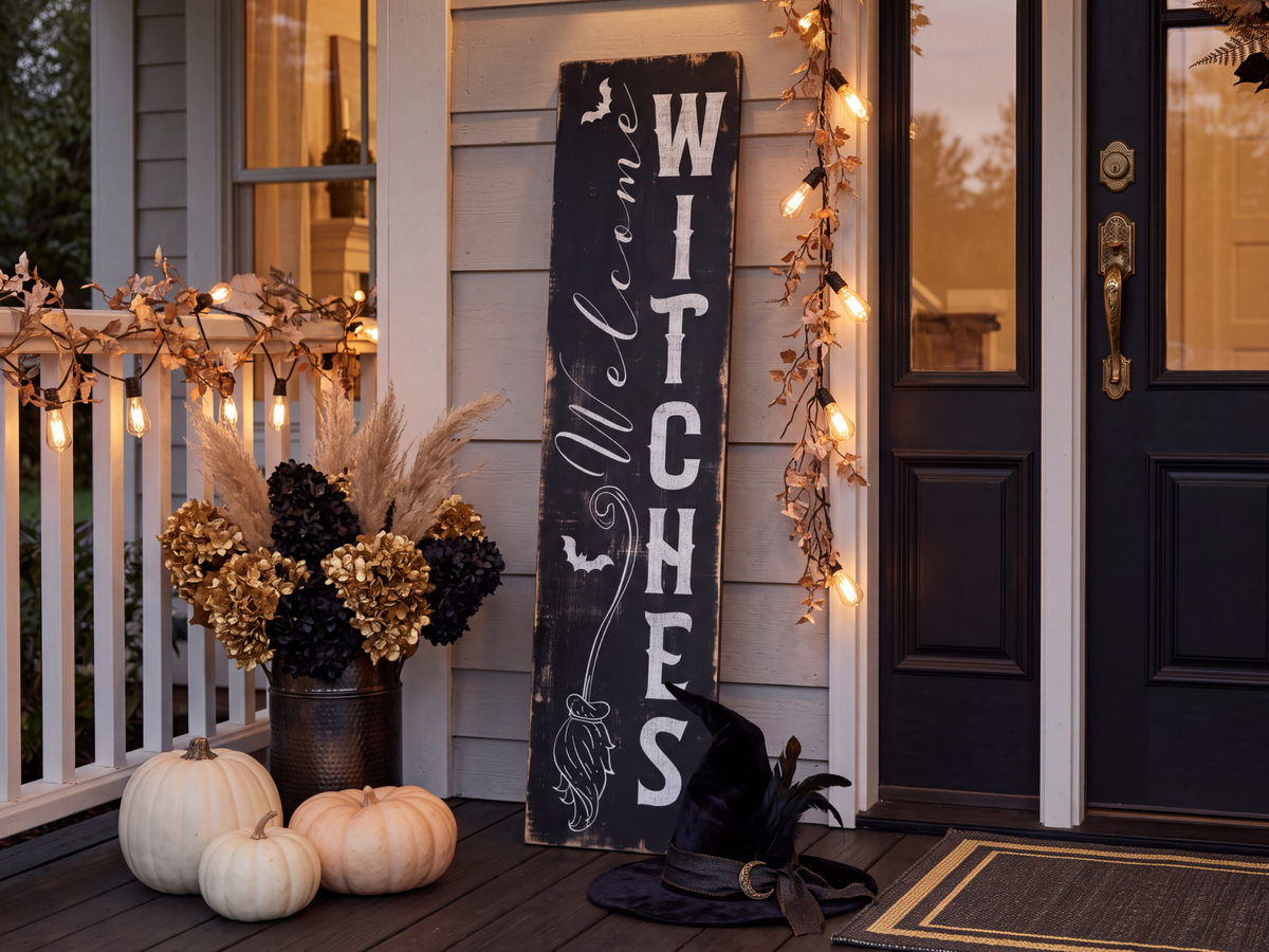 Welcome Witches Porch Leaner