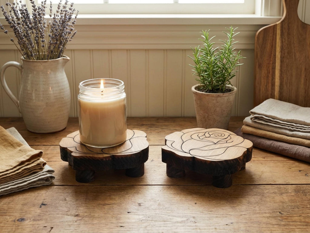 Reclaimed Wood Rose Risers