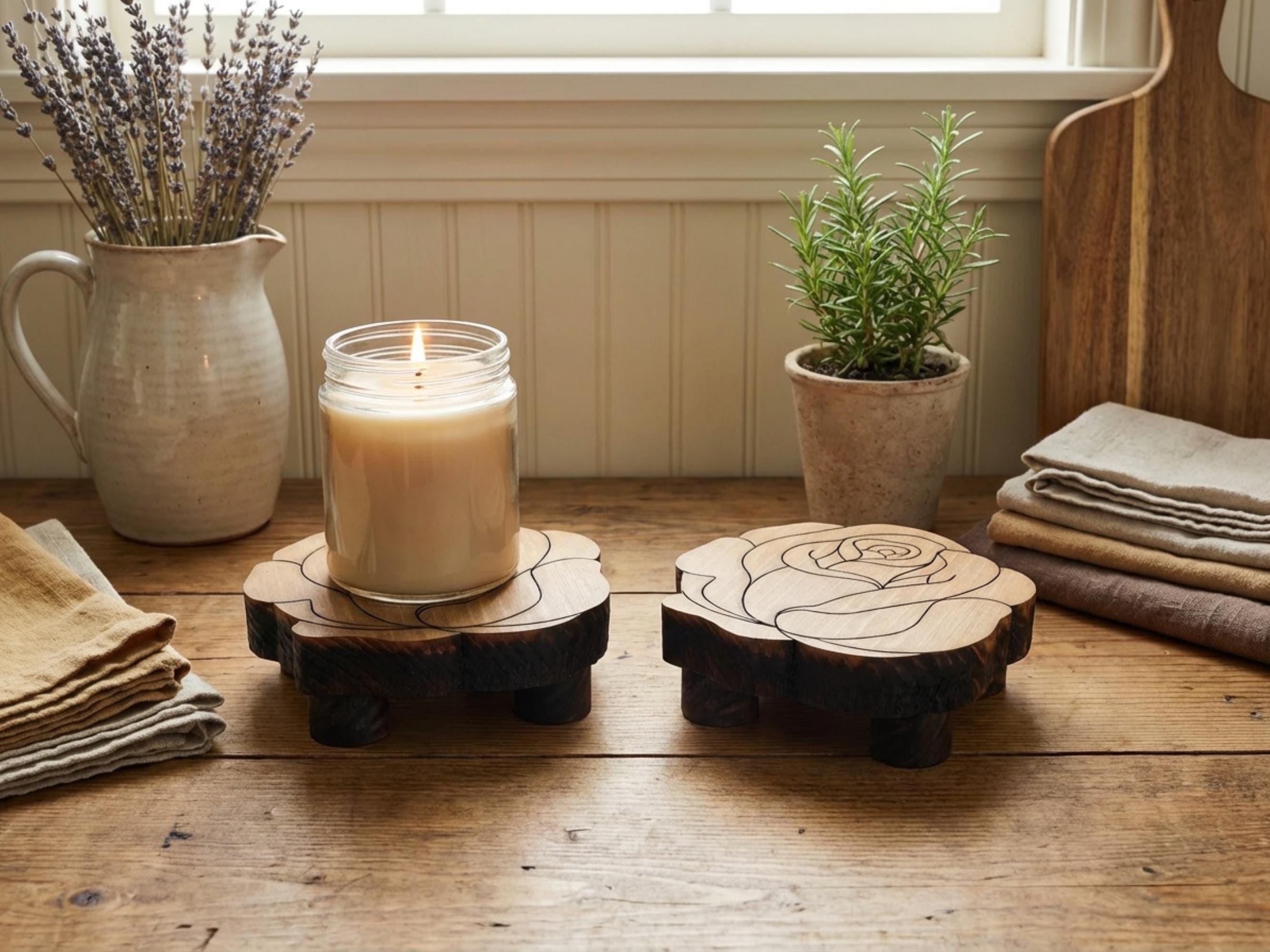 Reclaimed Wood Rose Risers