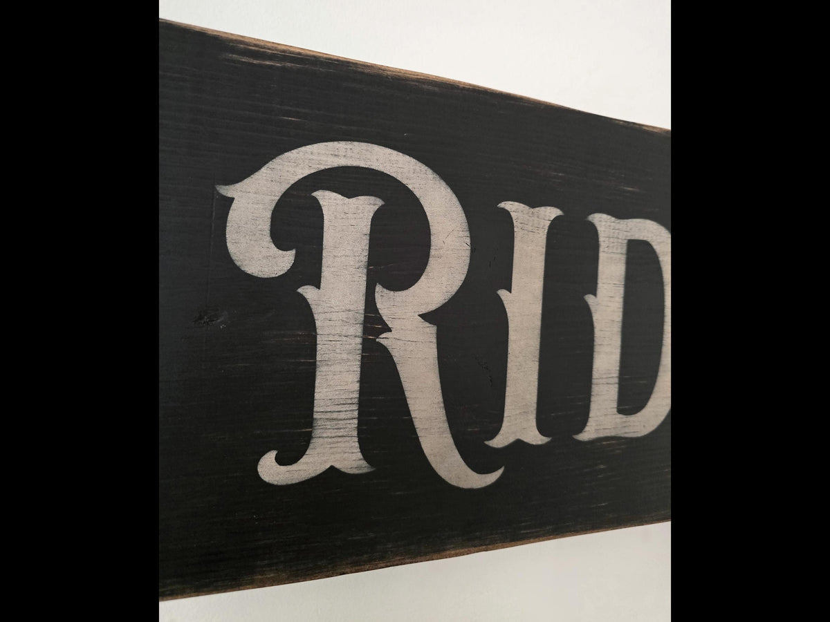 Sleigh Rides Wooden Arrow Sign