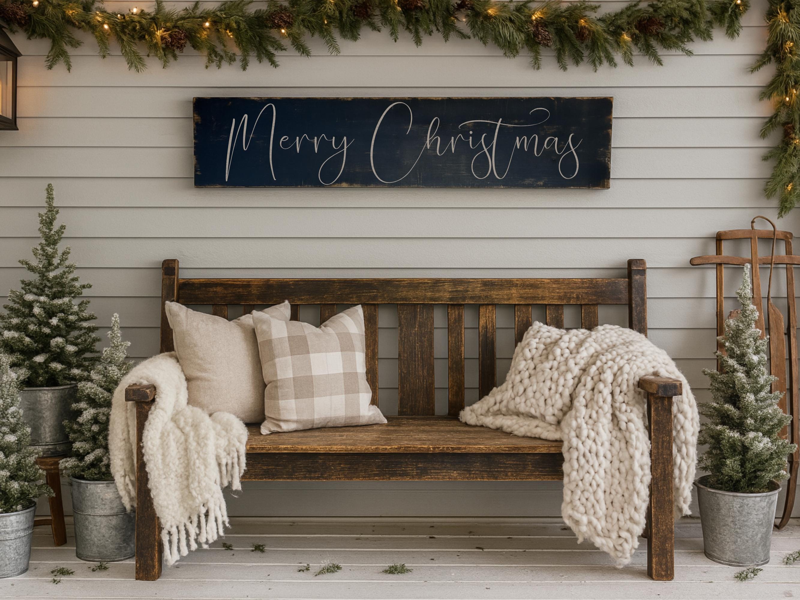 Rustic Merry Christmas Sign