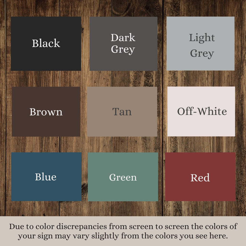 Custom Antique Style Wood Sign