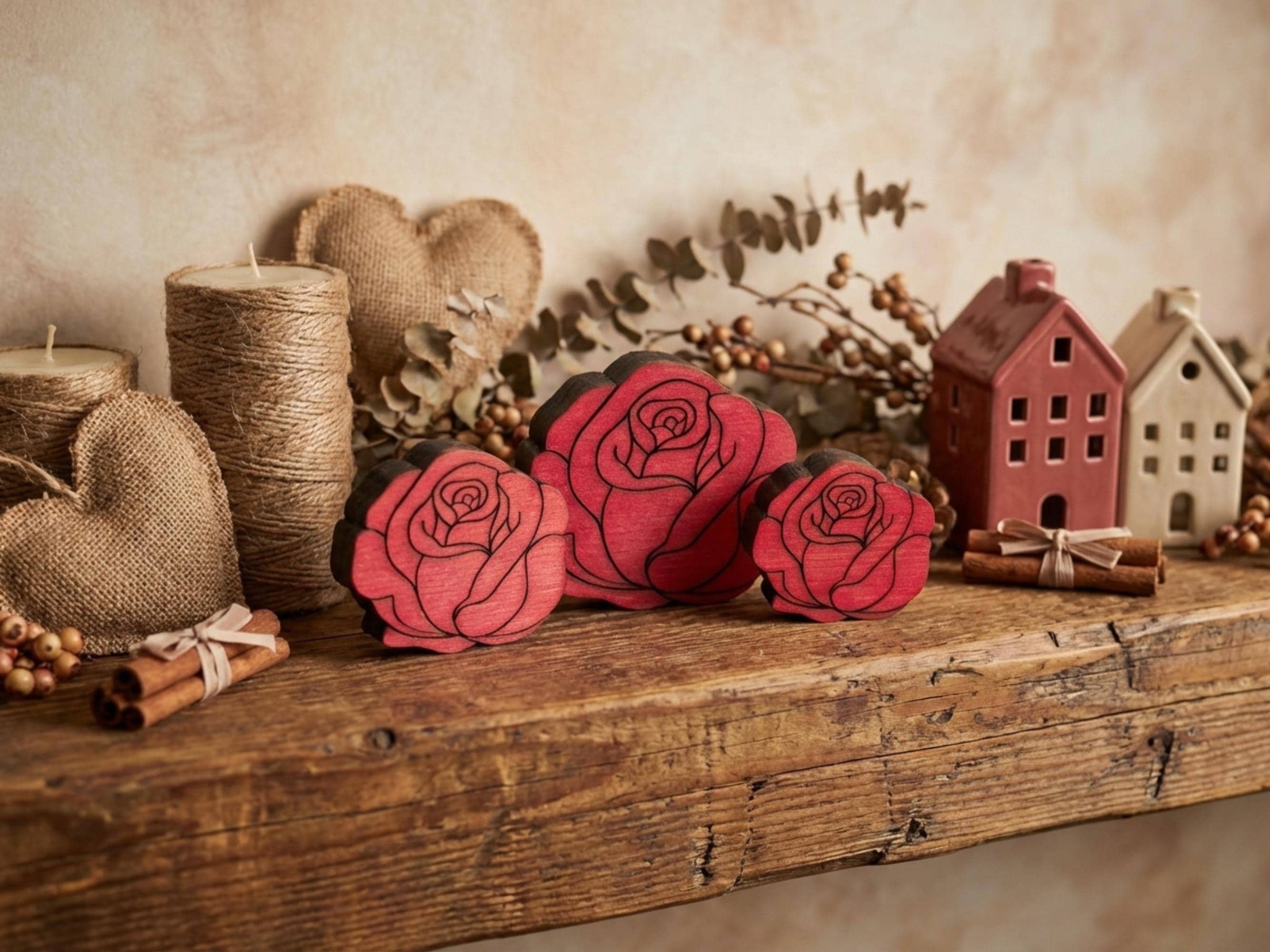 Reclaimed Wood Roses