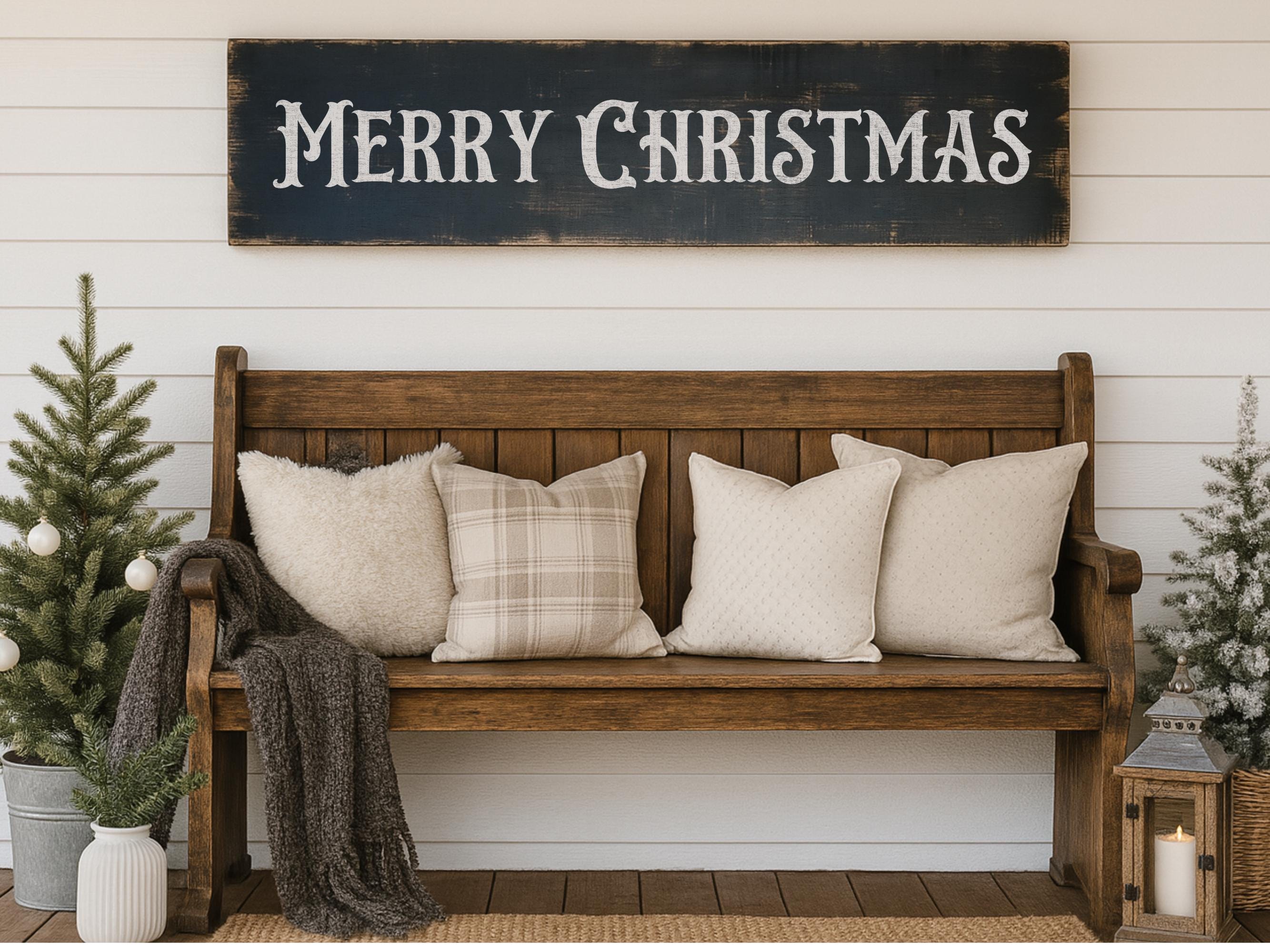 Rustic Merry Christmas Sign
