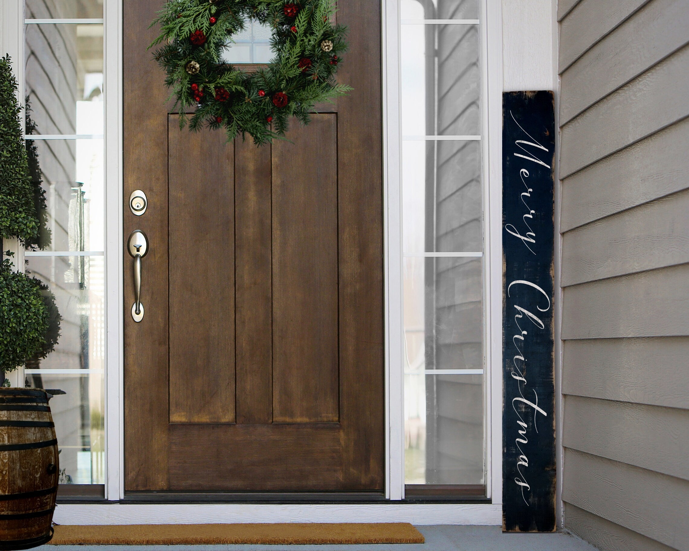 Merry Christmas Reclaimed Wood Sign