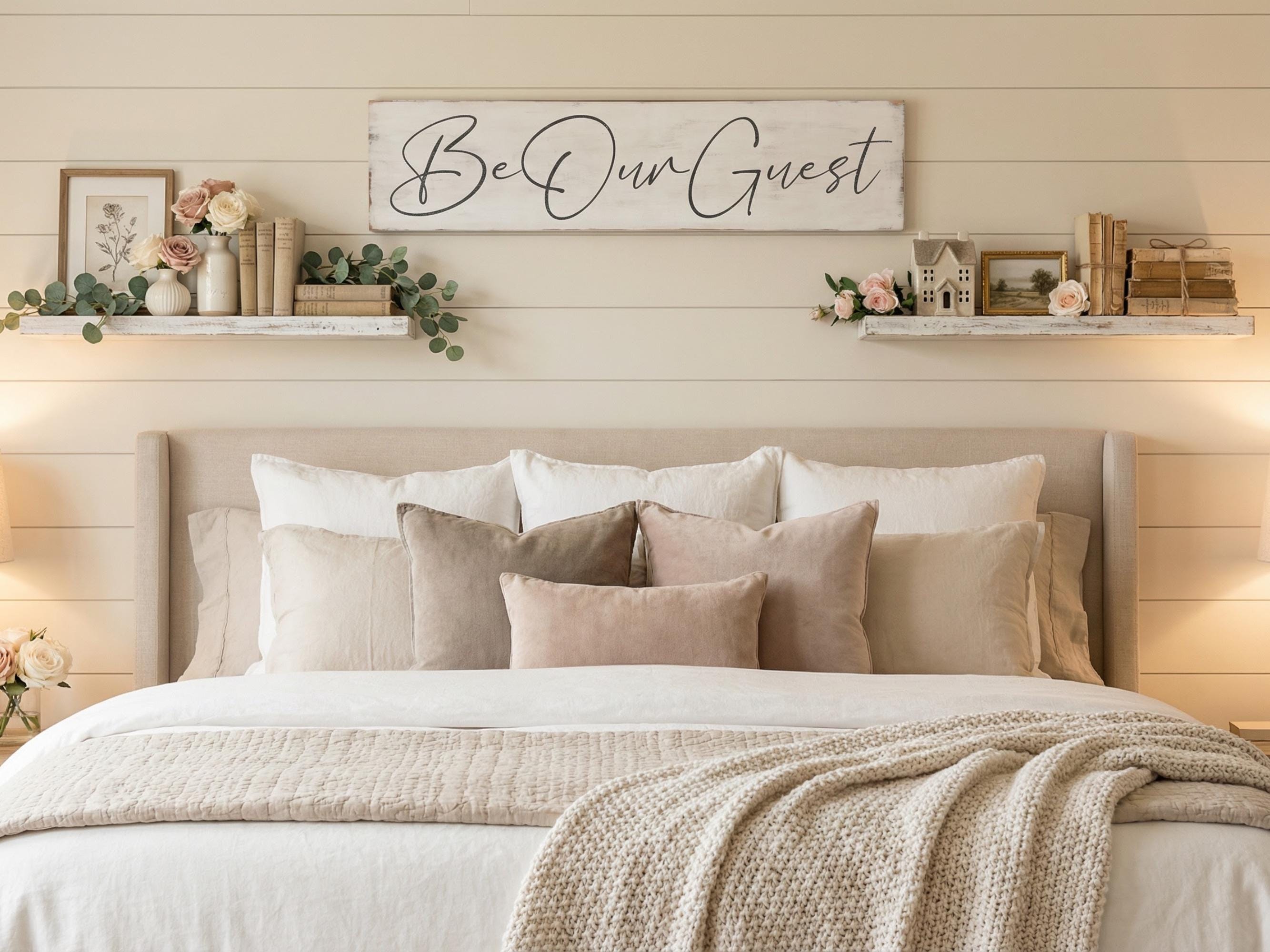 Antique Style Be Our Guest Sign