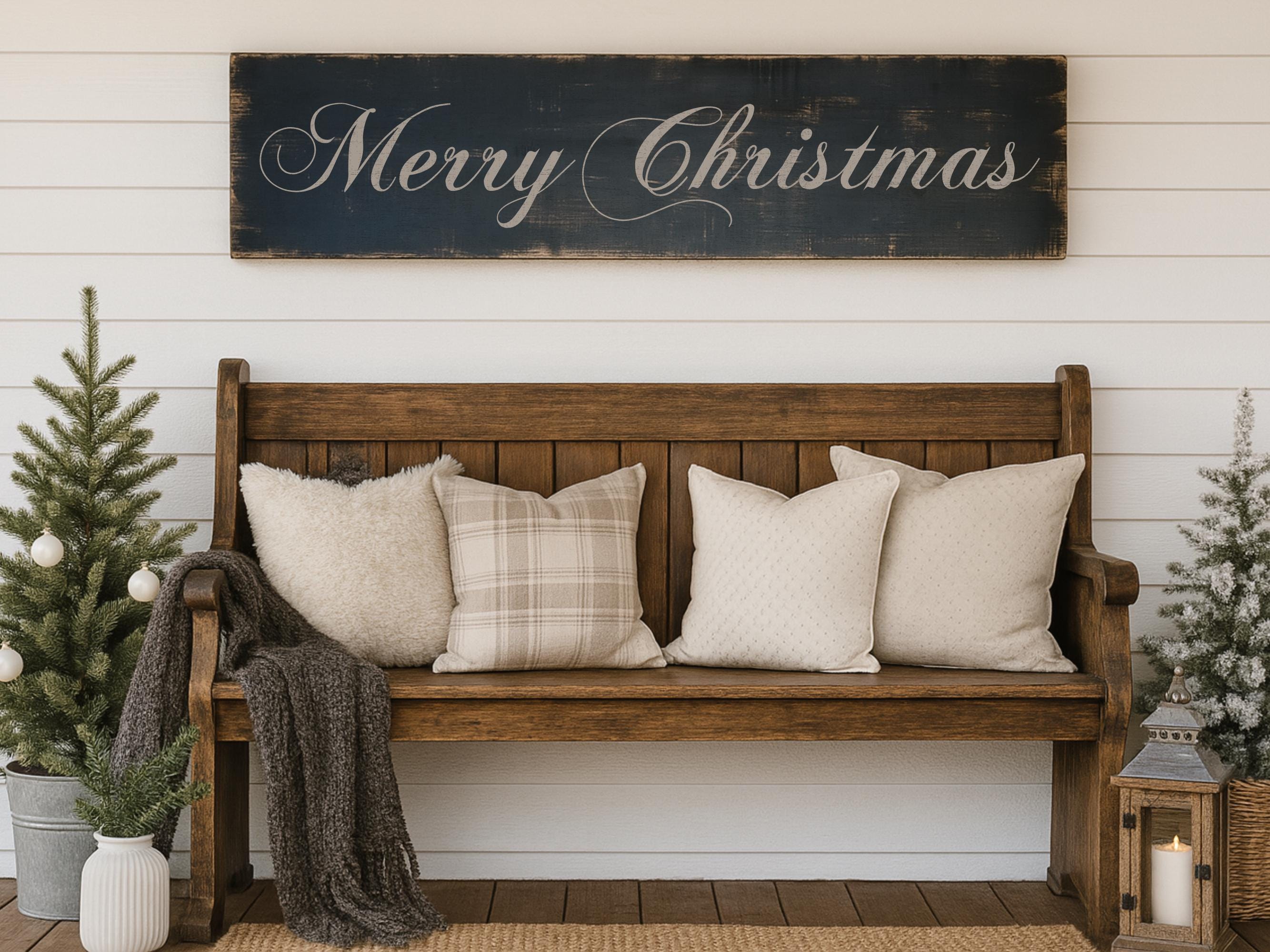 Rustic Merry Christmas Sign