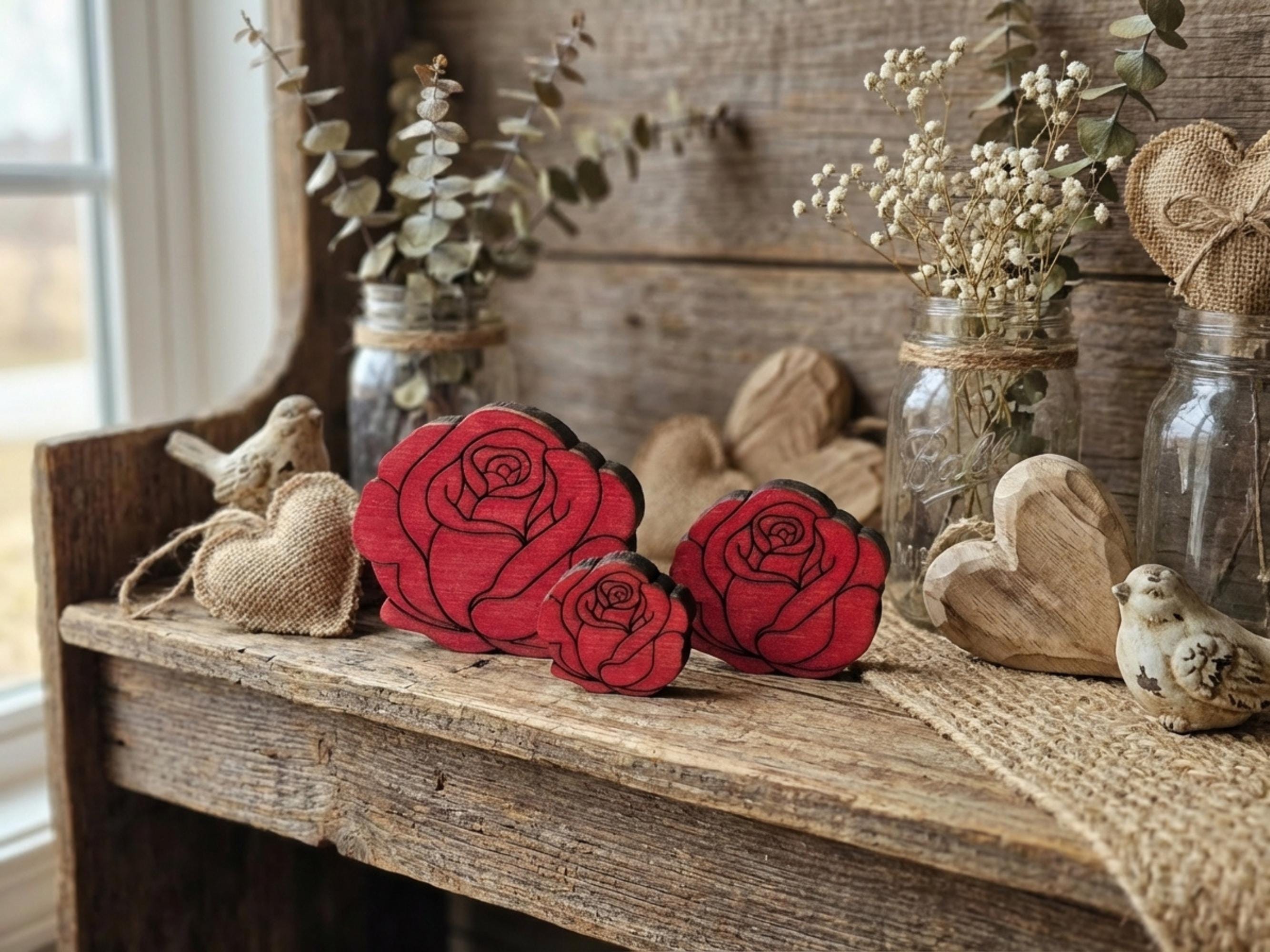 Reclaimed Wood Roses