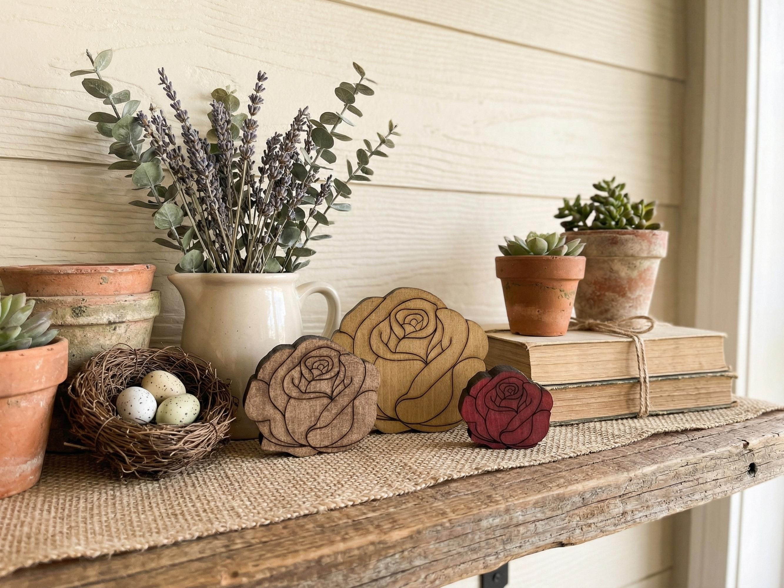 Reclaimed Wood Roses