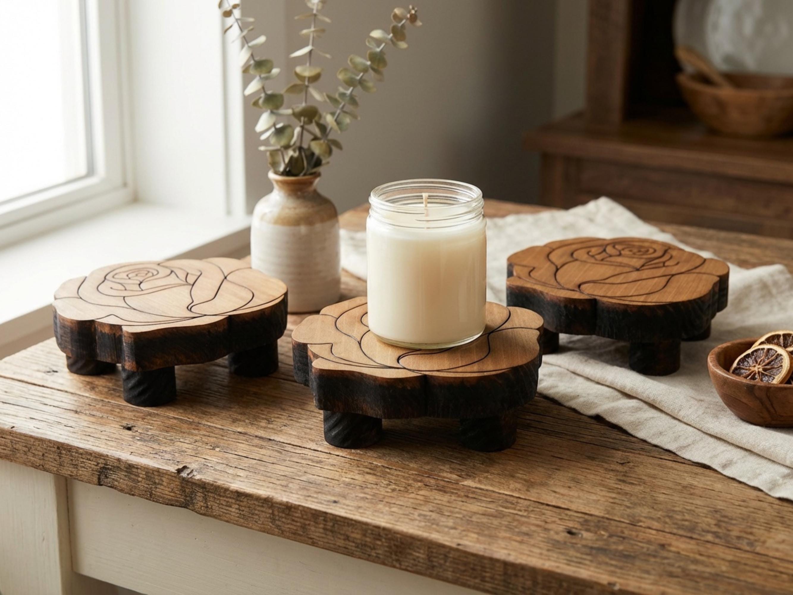 Reclaimed Wood Rose Risers