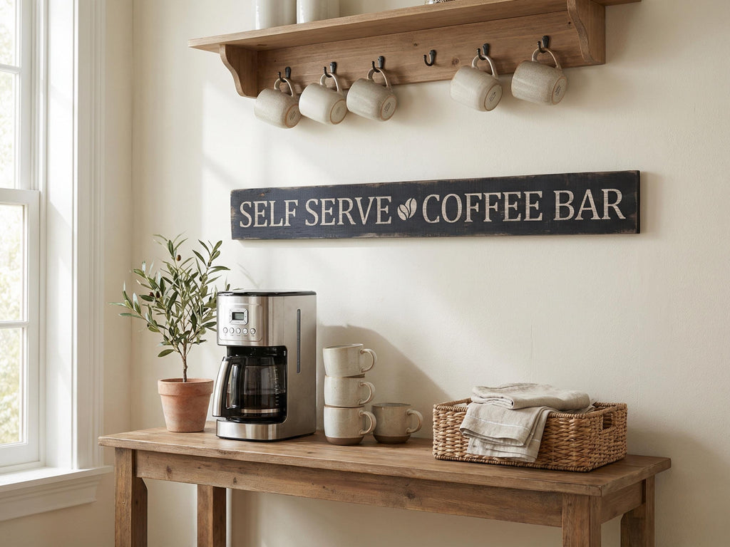 Custom Rustic Coffee Bar Sign