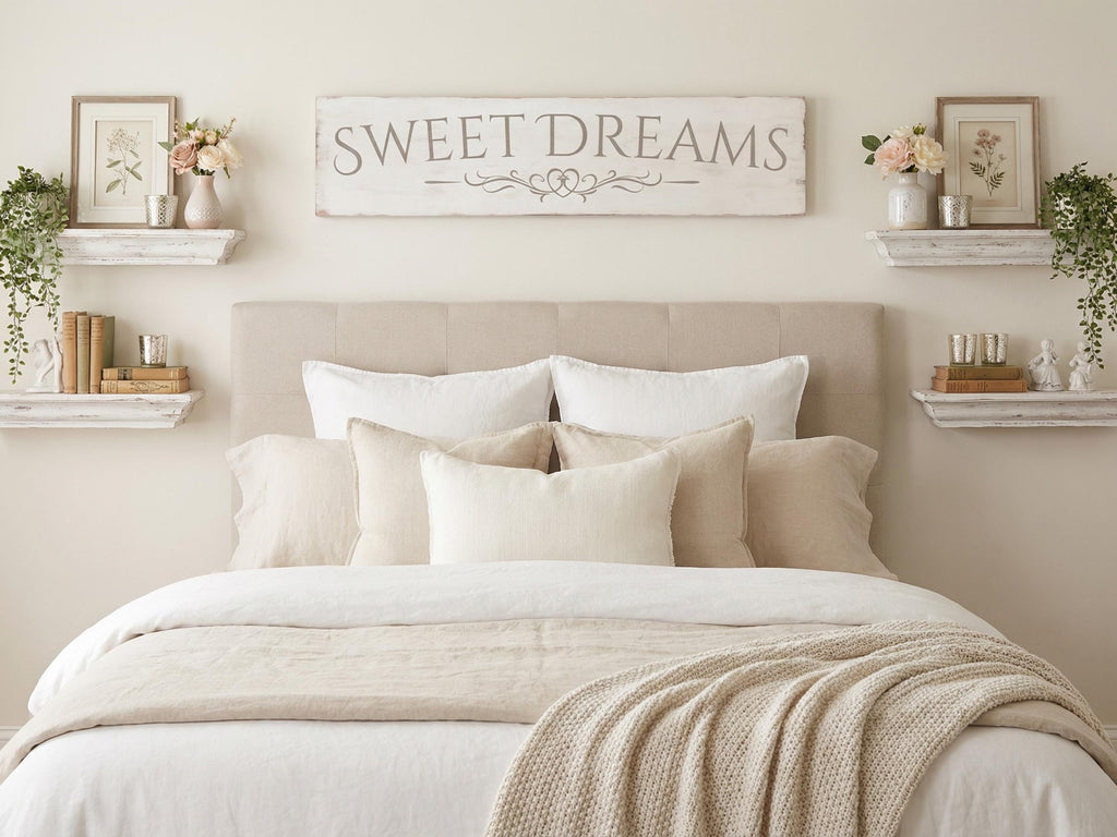 Antique Style Sweet Dreams Wooden Sign
