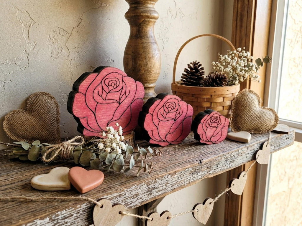 Reclaimed Wood Roses