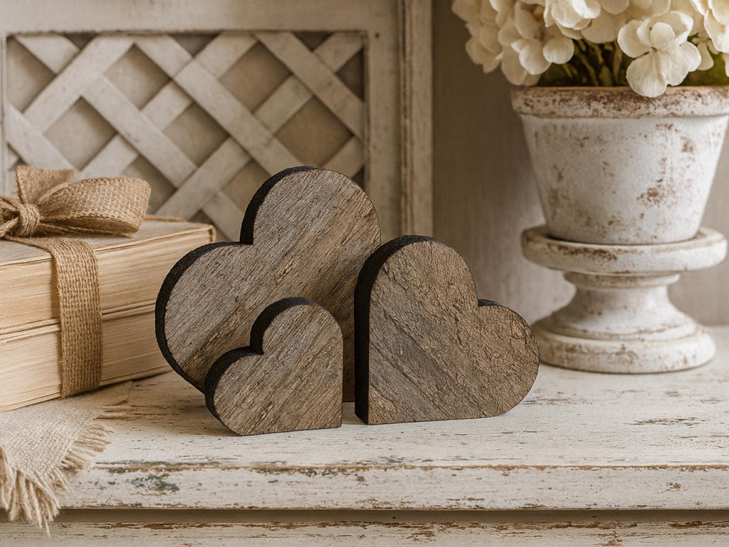 Reclaimed Wood Hearts