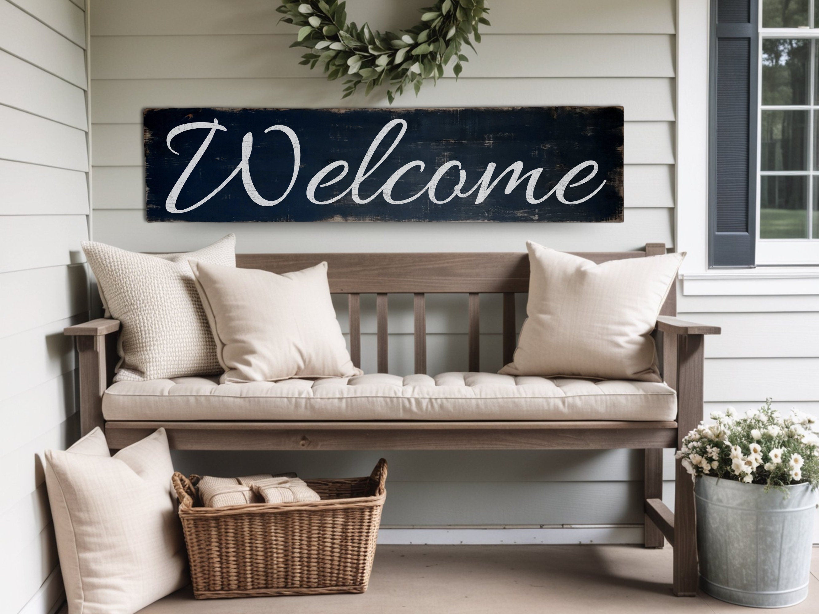 Antique Style Welcome Sign