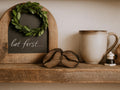 Freestanding Reclaimed Wood Coffee Beans