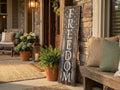 Freedom Solid Wood Porch Leaner Sign Subdued American Flag