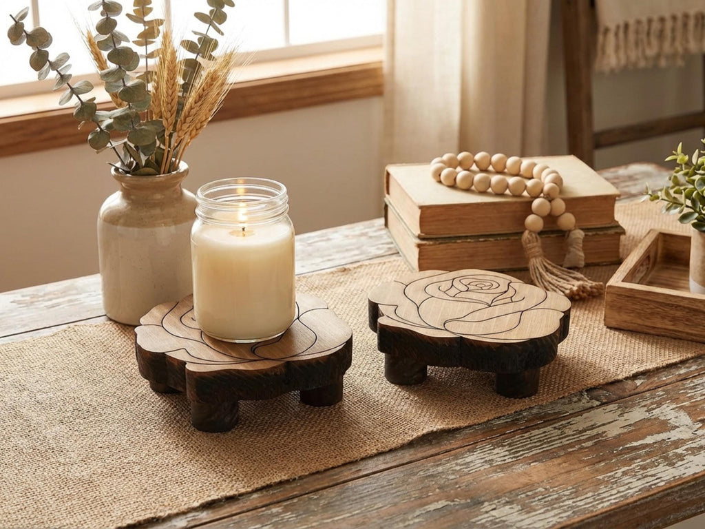 Reclaimed Wood Rose Risers