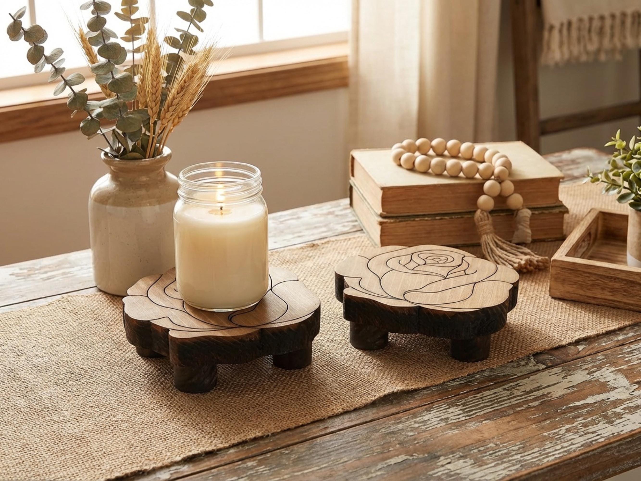 Reclaimed Wood Rose Risers