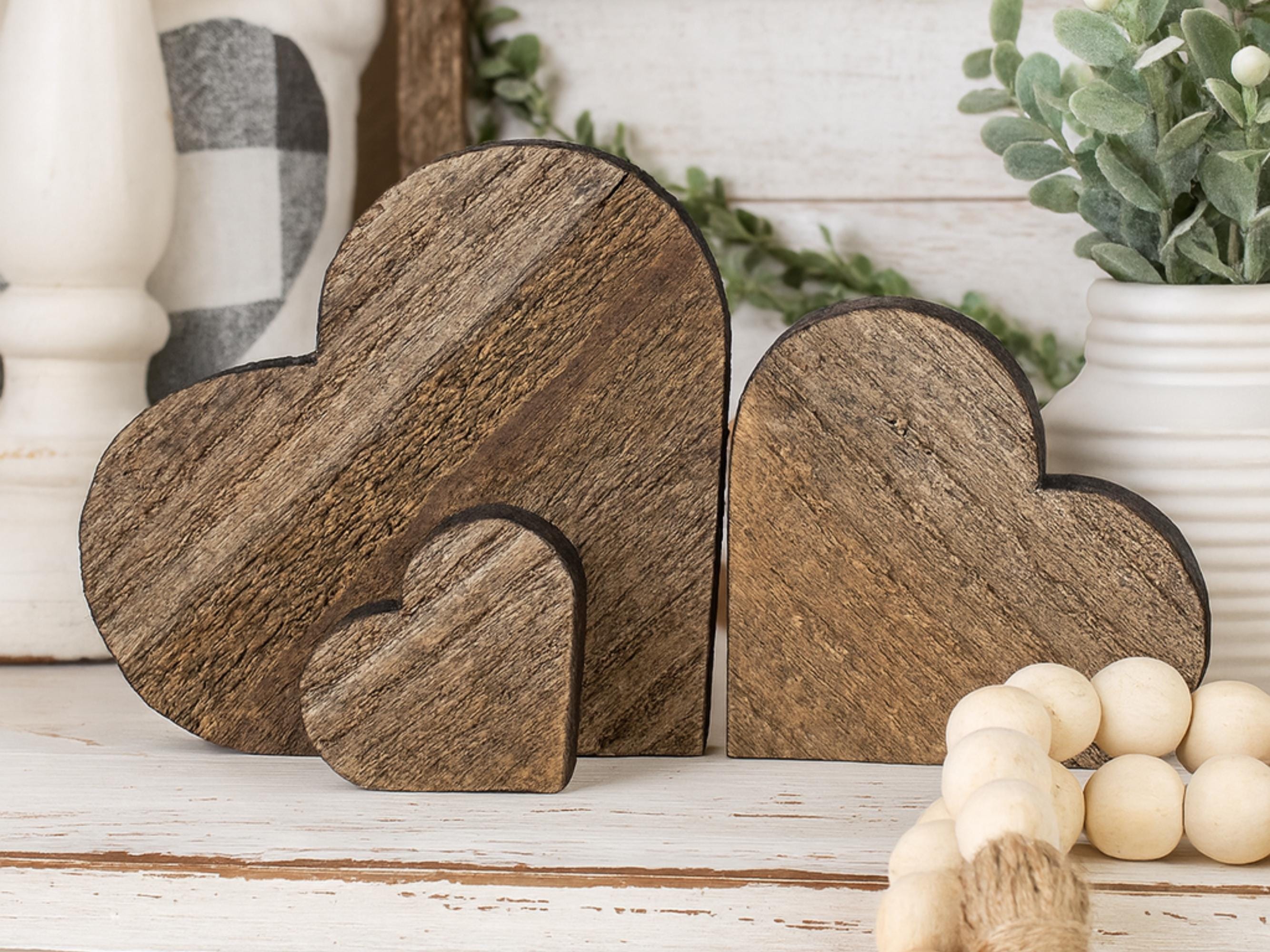 Reclaimed Wood Hearts