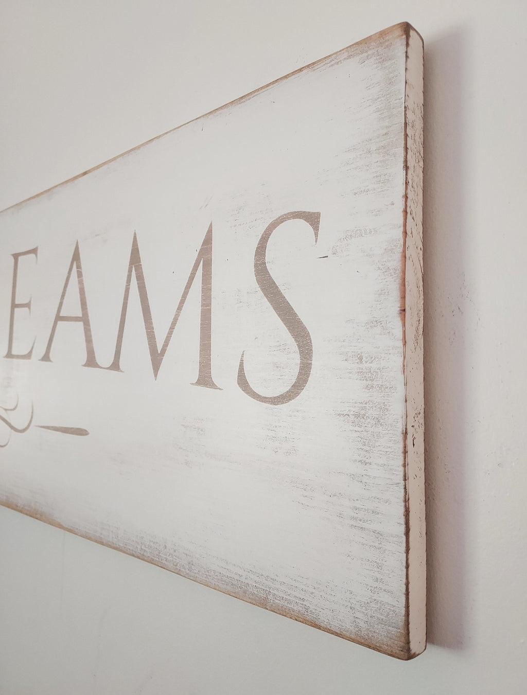 Antique Style Sweet Dreams Wooden Sign