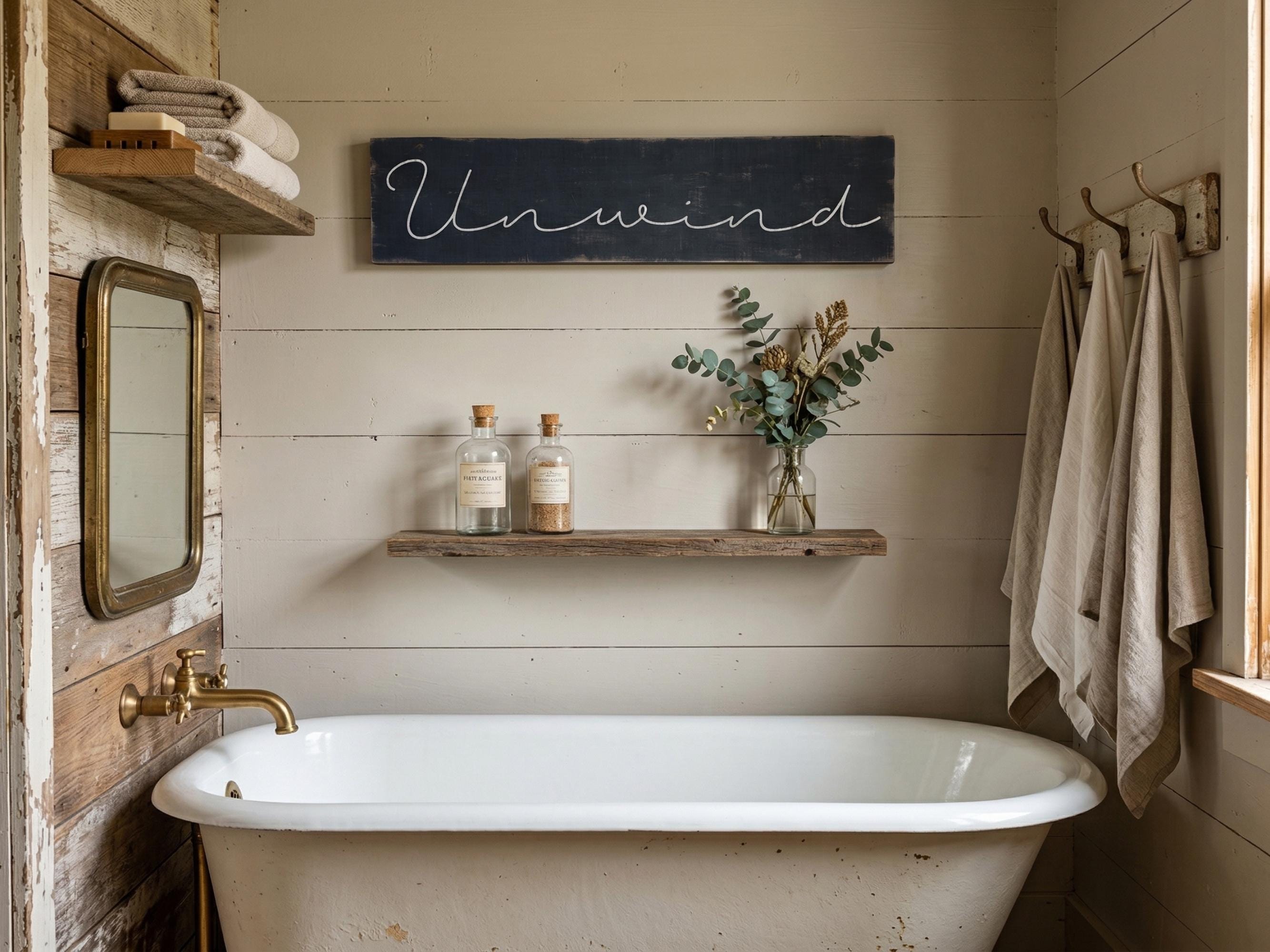 Antique Style Unwind Sign