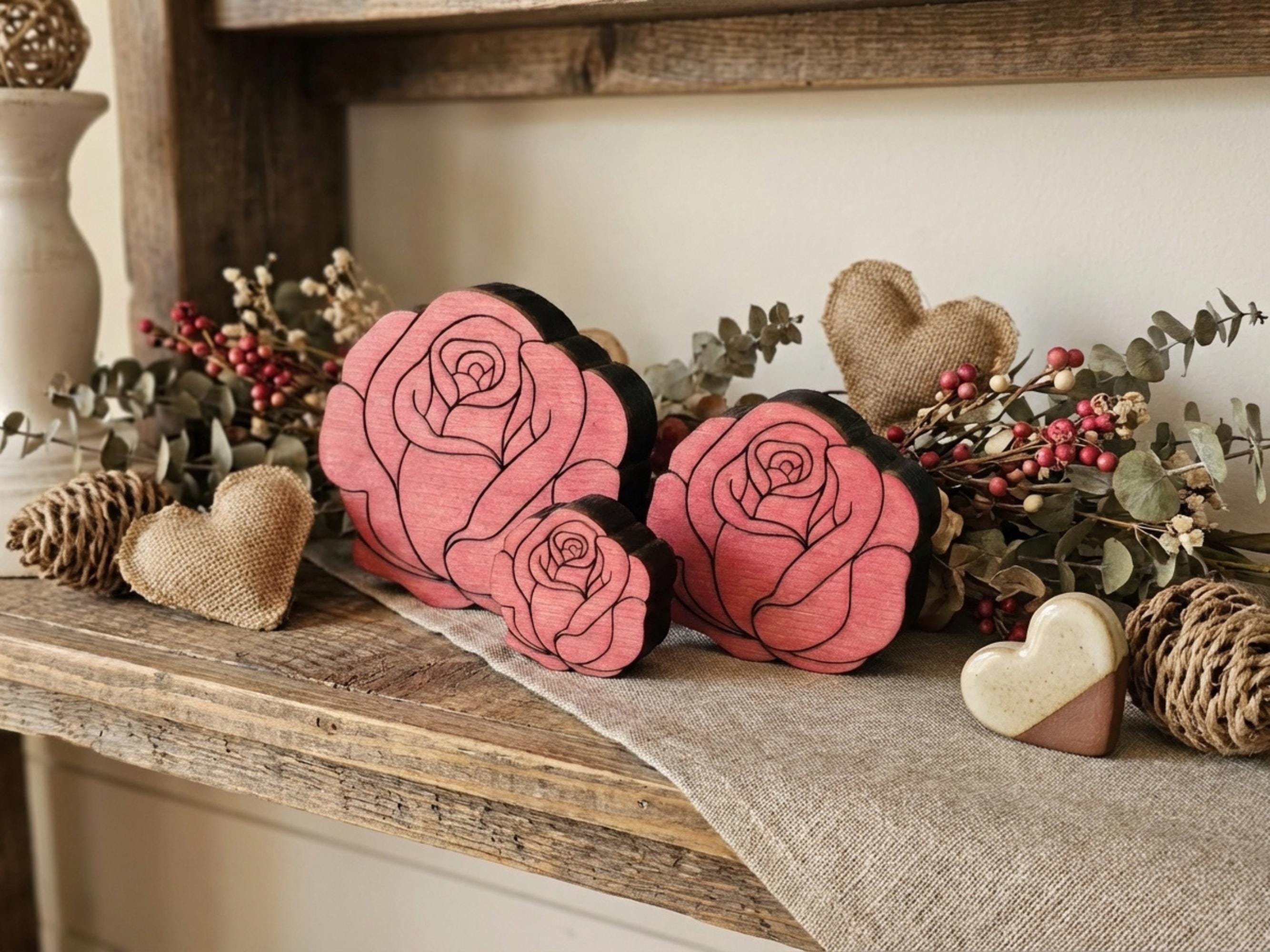 Reclaimed Wood Roses