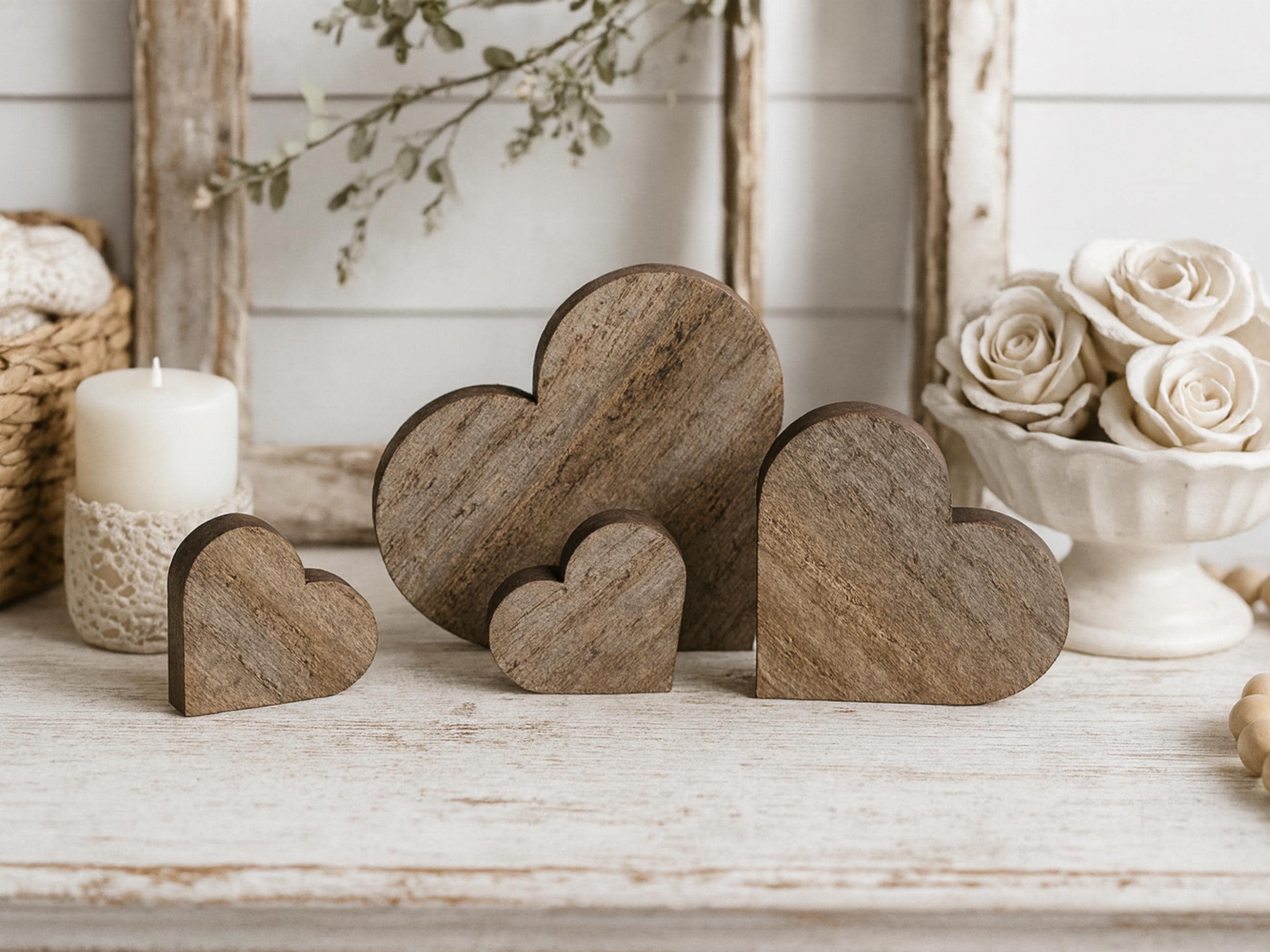 Reclaimed Wood Hearts
