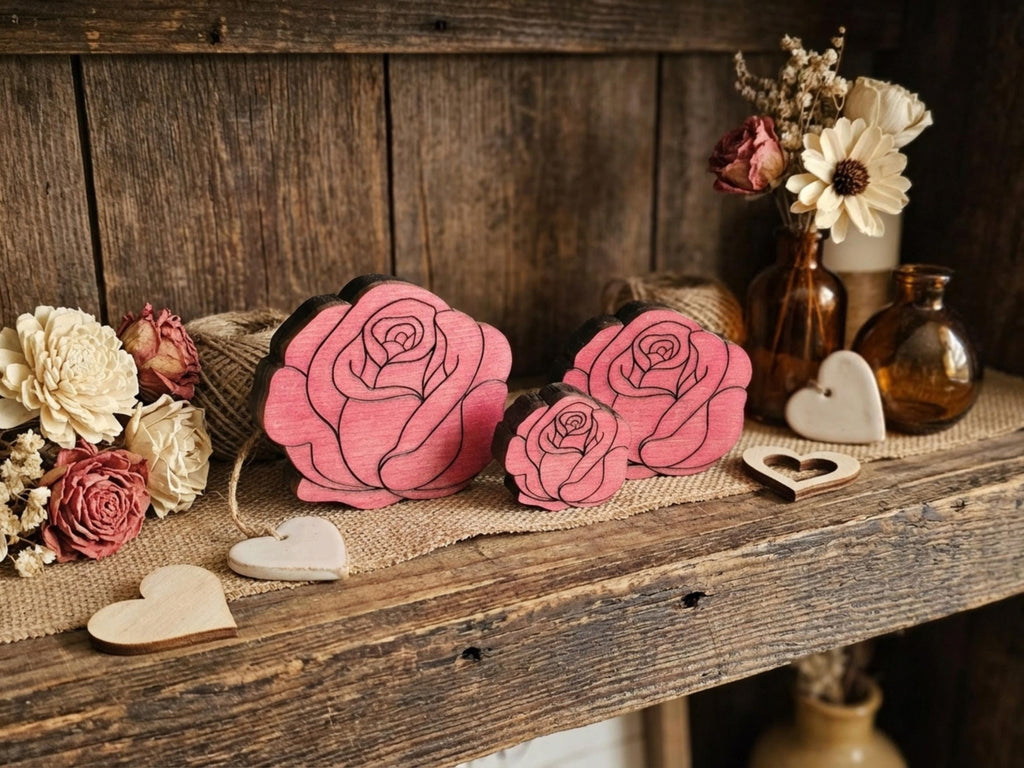 Reclaimed Wood Roses