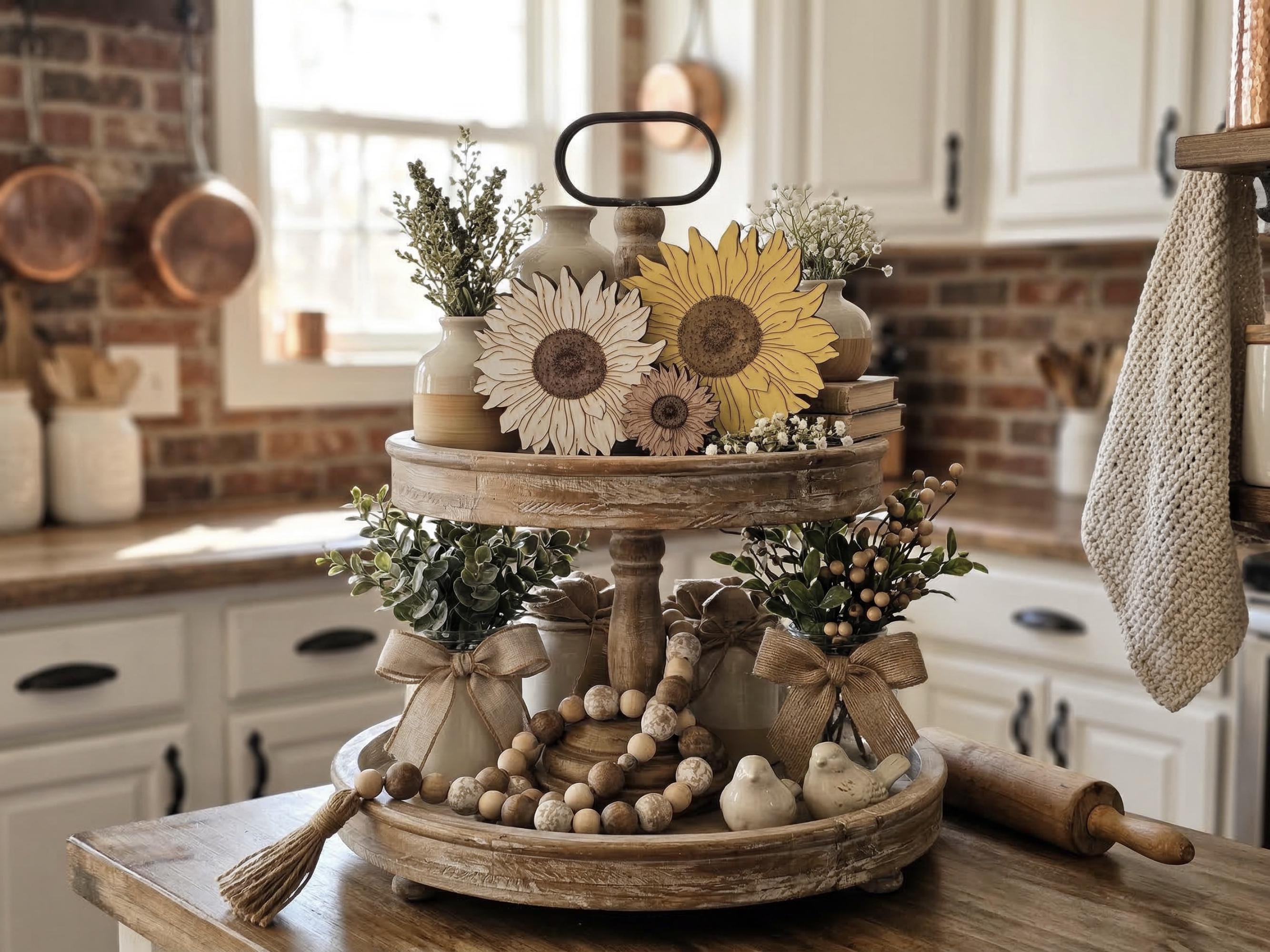 Rustic Wooden Sunflowers