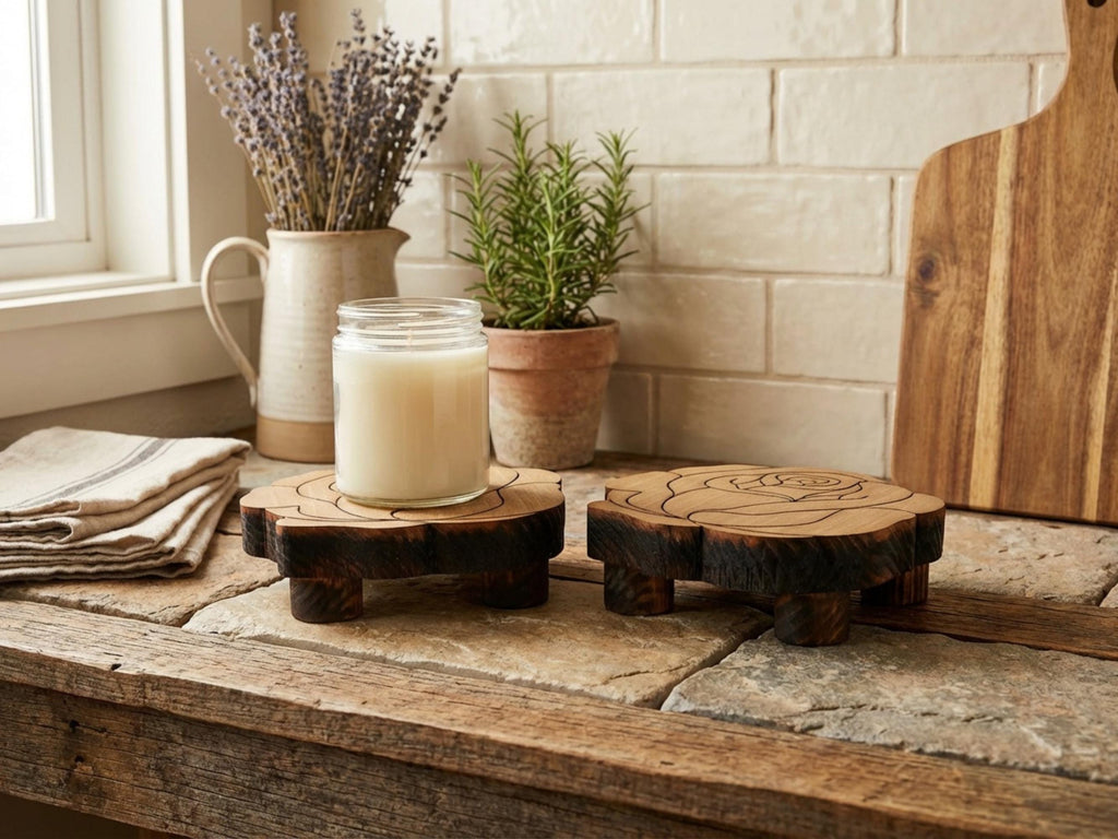 Reclaimed Wood Rose Risers