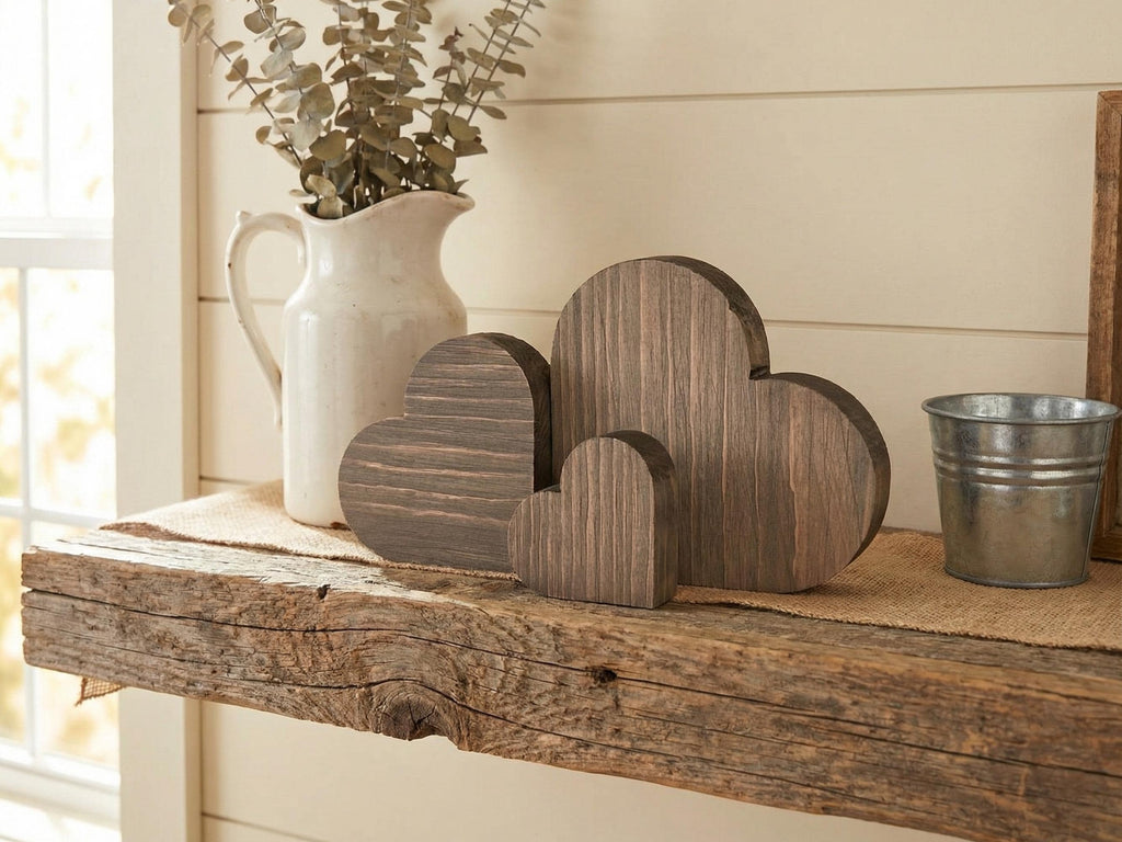 Reclaimed Wood Hearts