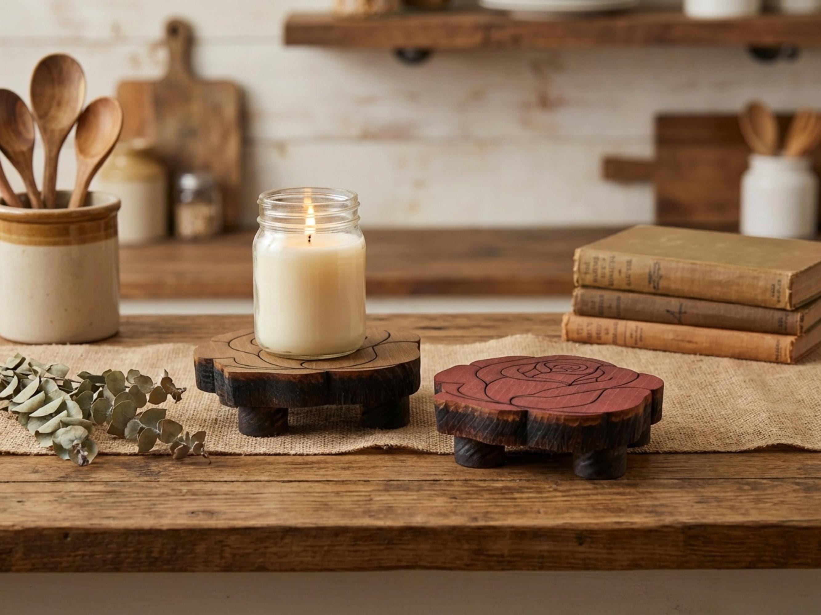 Reclaimed Wood Rose Risers