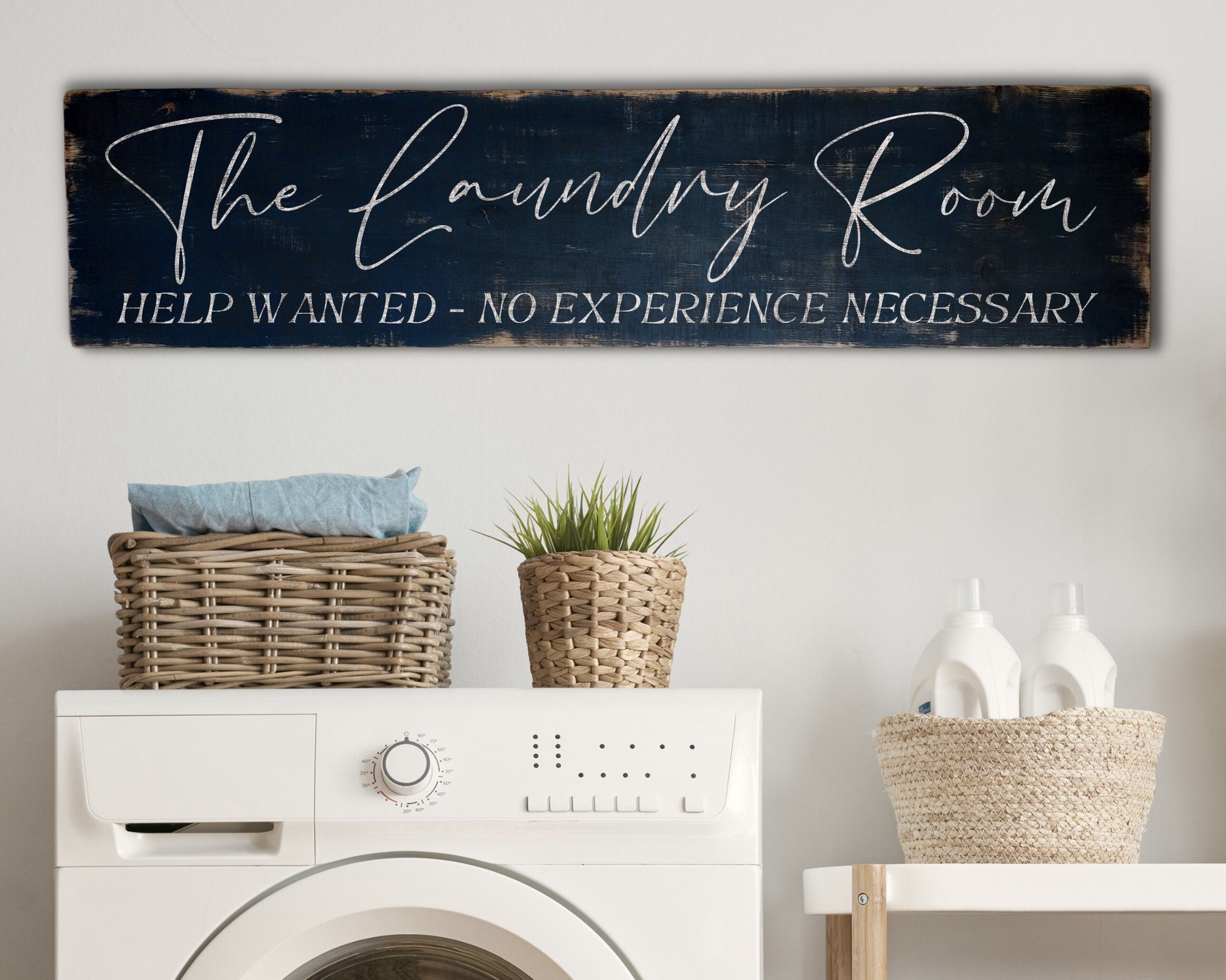 Custom Antique Style Laundry Room Sign