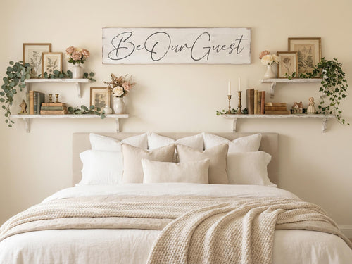 Antique Style Be Our Guest Sign