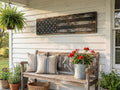 Solid Wood Subdued American Flag