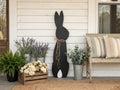 Black Bunny with a Jute Twine Bow