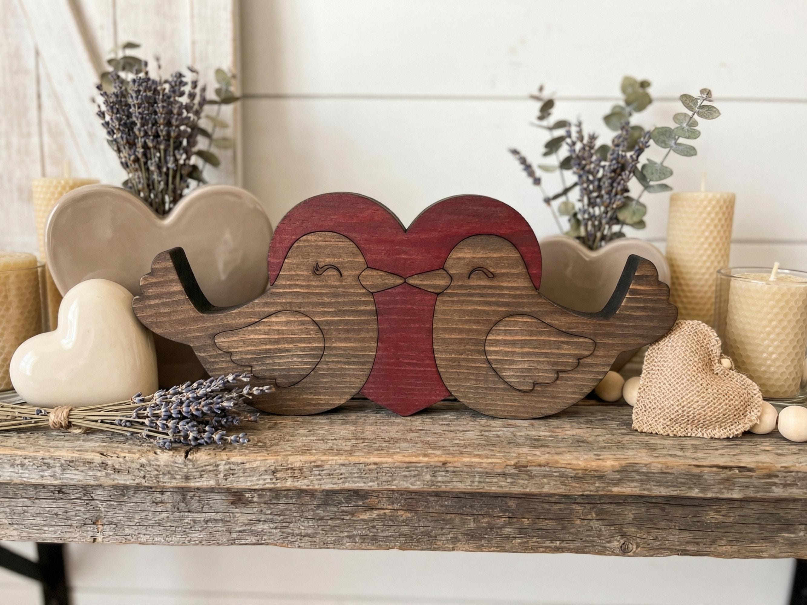 Reclaimed Wood Love Birds