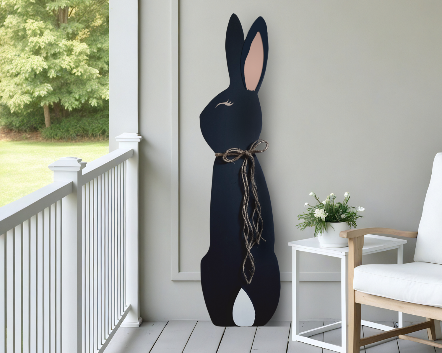 Home & Living :: Home Decor :: 3D detailed wooden porch leaner sitting ...